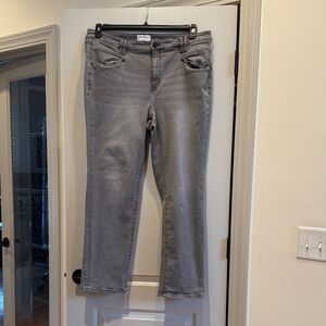 Lane Bryant Gray Straight Leg Jeans